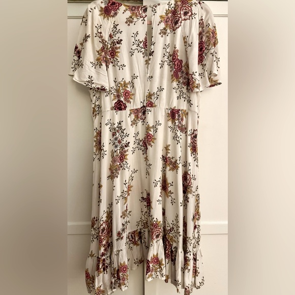 NWOT TORRID Sz. 2 - Multi-Color Floral Print Challis Caplet Skater Dress 🌺 - Picture 6 of 7